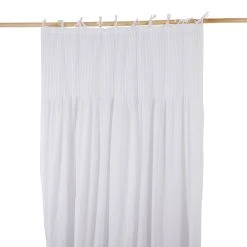 Côté Table Rideau Grand Large Blanc En Coton