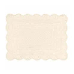 Côté Table Set De Table Rectangulaire Ivoire En Coton