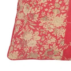 Comptoir De Famille Coussin Dosseret Margot Rouge En Coton -HARMONY Shop 200101 DET03 WEB