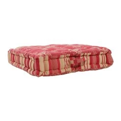 Comptoir De Famille Coussin Matelas Margot Rouge En Coton