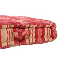 Comptoir De Famille Coussin Matelas Margot Rouge En Coton 12 Comptoir De Famille Coussin Matelas Margot Rouge En Coton -HARMONY Shop 200102 DET04 WEB