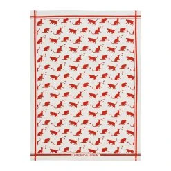 Comptoir De Famille Torchon Avec Bocal Le Chat Bordeaux 50x70cm En Coton