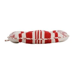 Comptoir De Famille Galette Chaise Ronde Tapissier Naturel Et Rouge D40cm En Coton -HARMONY Shop 201302 DET03 WEB