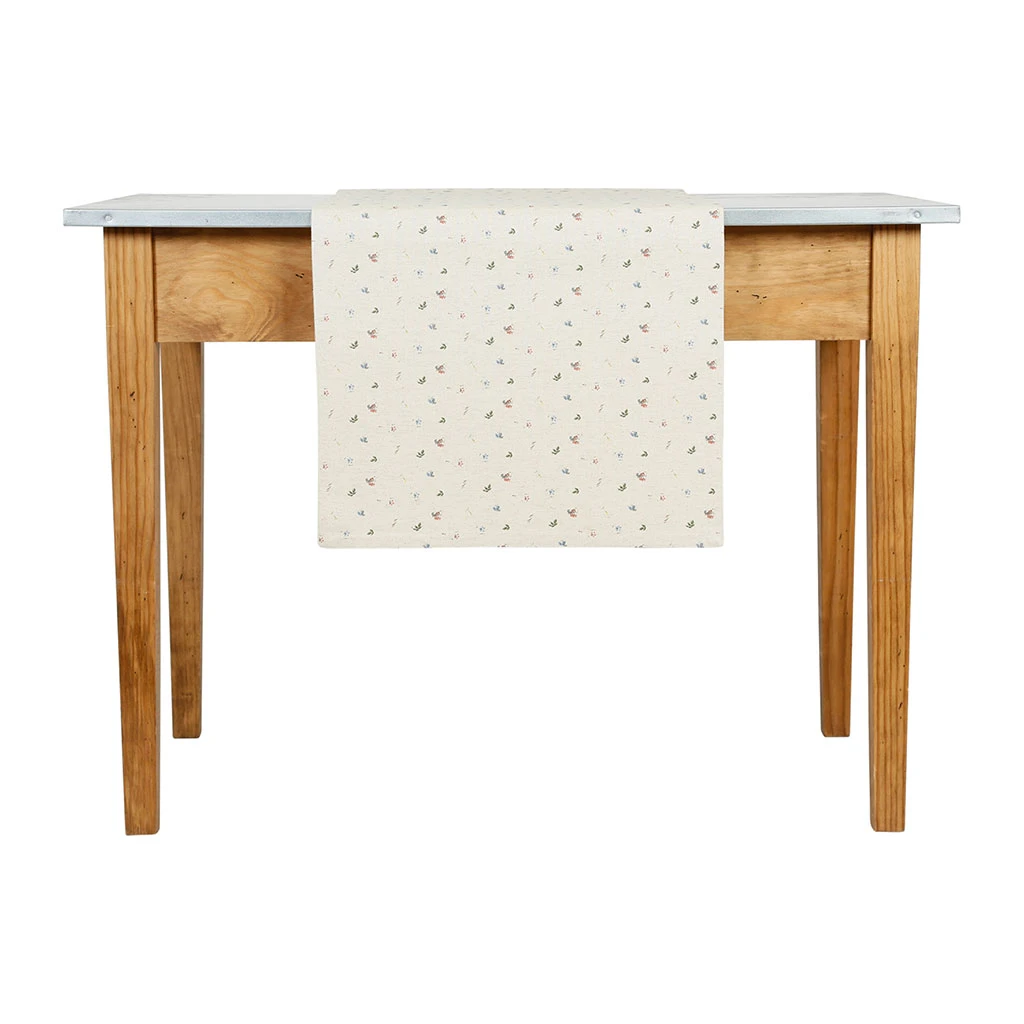 Comptoir De Famille Chemin Table P'tite Fleur Naturel 160x50cm En Coton 3 Comptoir De Famille Chemin Table P'tite Fleur Naturel 160x50cm En Coton