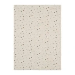 Comptoir De Famille Torchon P'tite Fleur Naturel 50x70cm En Coton