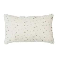 Comptoir De Famille Coussin Rectangle P'tite Fleur Naturel 50x30cm En Coton
