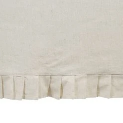 Comptoir De Famille Nappe Carrée Chambray Naturel 160x160cm Coton Et Flex -HARMONY Shop 201399 DET02 WEB