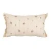 Comptoir De Famille Coussin Fleuri Beige Et Rose 50x30cm En Coton Et Jute - Louise -HARMONY Shop 201607 DEB WEB
