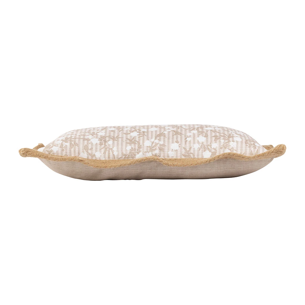 Comptoir De Famille Coussin Rectangulaire Beige 50x30cm En Coton Et Jute - Louise 4 Comptoir De Famille Coussin Rectangulaire Beige 50x30cm En Coton Et Jute - Louise – Image 2