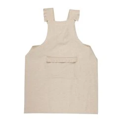 Comptoir De Famille Tablier Naturel En Coton Et Lin - Chambray