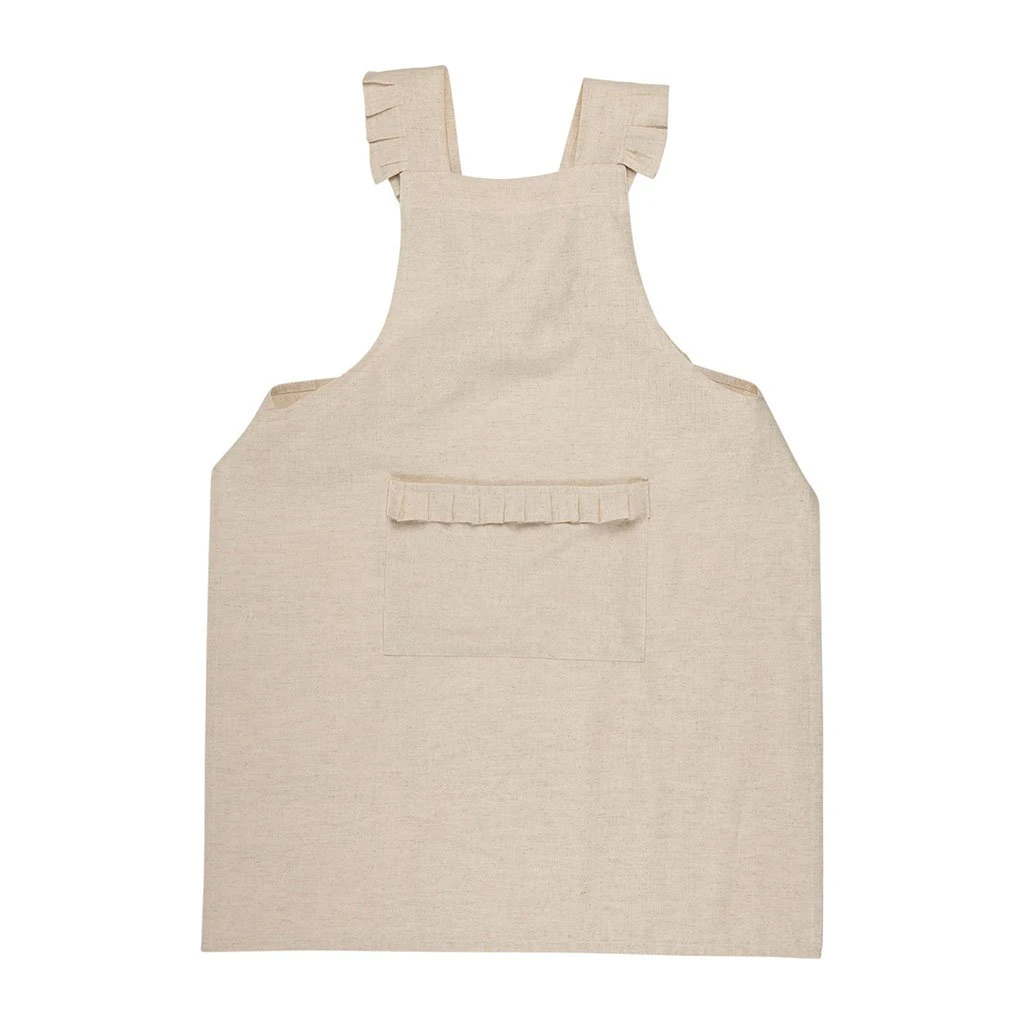 Comptoir De Famille Tablier Naturel En Coton Et Lin - Chambray 3 Comptoir De Famille Tablier Naturel En Coton Et Lin - Chambray