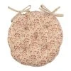 Comptoir De Famille Galette De Chaise Ronde Fleurie Rouge D40cm En Coton - Clivie -HARMONY Shop 201621 DEB WEB