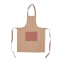 Comptoir De Famille Tablier Campagne Rouge En Coton