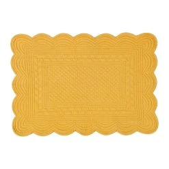 Côté Table Set De Table Rectangulaire Moutarde En Coton