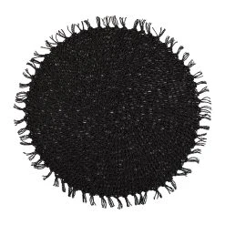 Côté Table Set Table Rond Tressine Noir D44cm