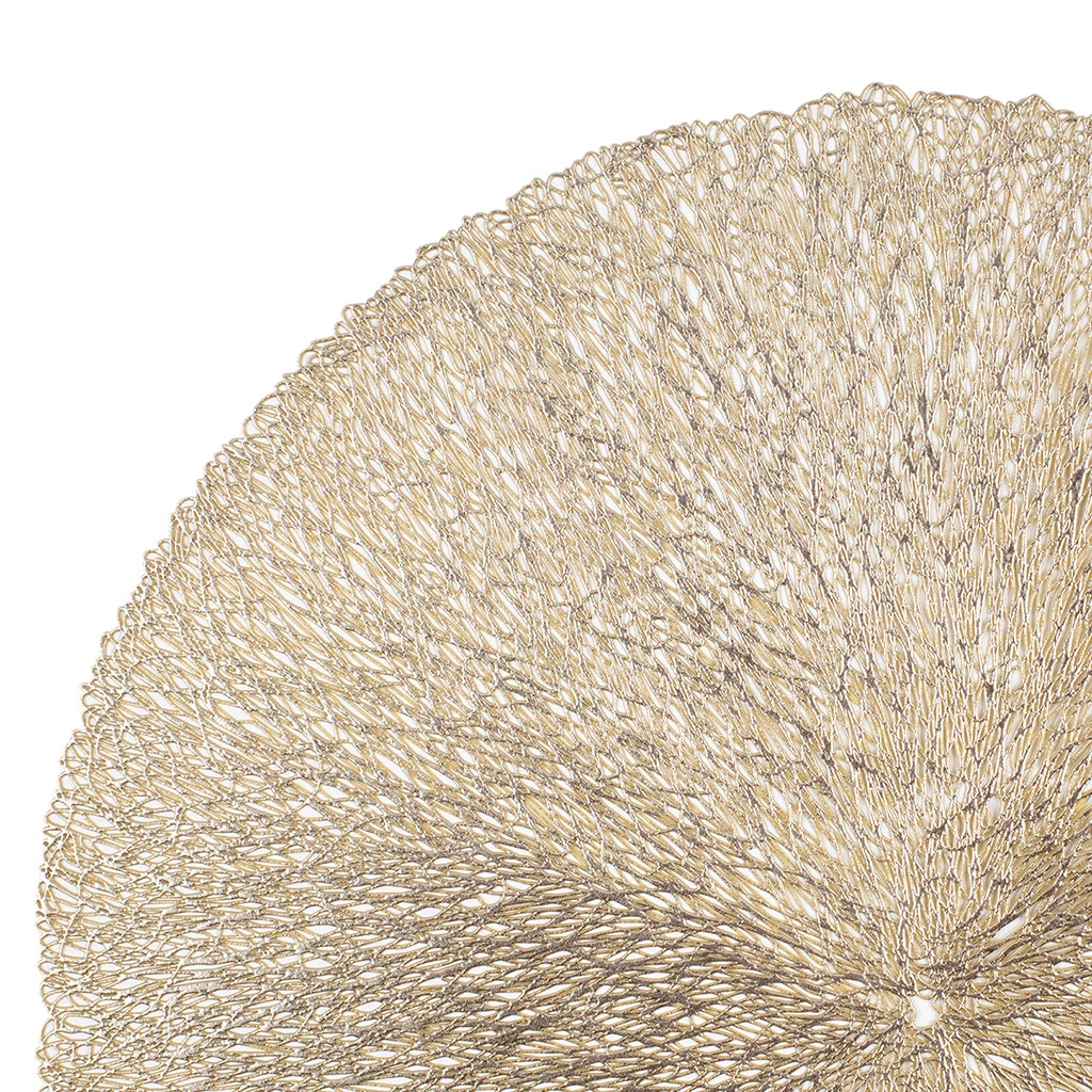 Côté Table Set Table Rond Festi Dore D38cm Pvc 4 Côté Table Set Table Rond Festi Dore D38cm Pvc – Image 2