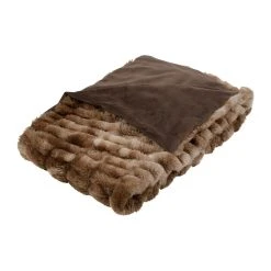 Côté Table Plaid Refuge Taupe 170X130cm -HARMONY Shop 36992 DET03 WEB