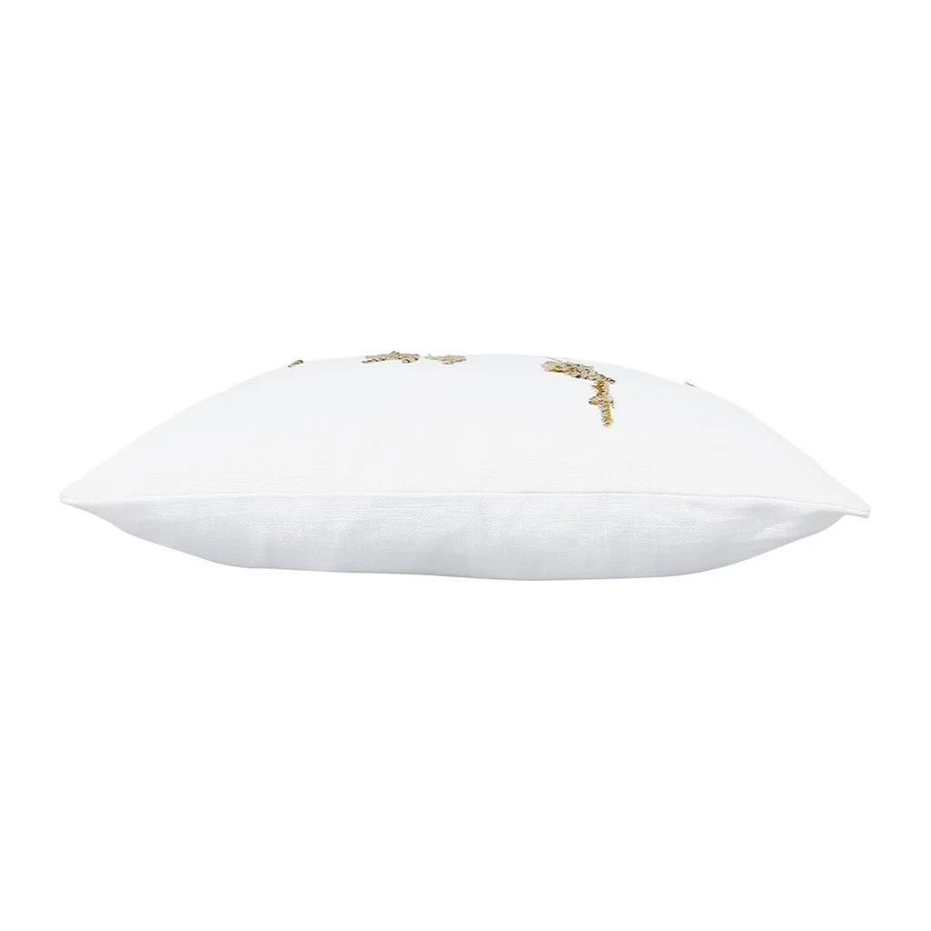 Côté Table Housse De Coussin Pampa Blanc Et Bronze 45X45cm 5 Côté Table Housse De Coussin Pampa Blanc Et Bronze 45X45cm – Image 3