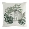 Côté Table Housse De Coussin Coral Vert-de-gris 45x45cm Coton