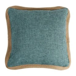 Côté Table Housse De Coussin Carnele Vert 45x45cm Polyester+jute