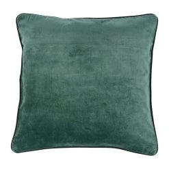 Côté Table Housse De Coussin En Velours De Coton Vert 45x45cm - Velvetin