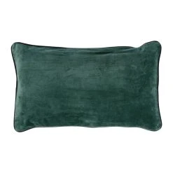 Côté Table Housse De Coussin En Velours De Coton Vert 50x30cm - Velvetin
