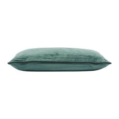 Côté Table Housse De Coussin En Velours De Coton Vert 50x30cm - Velvetin -HARMONY Shop 38042 DET02 WEB
