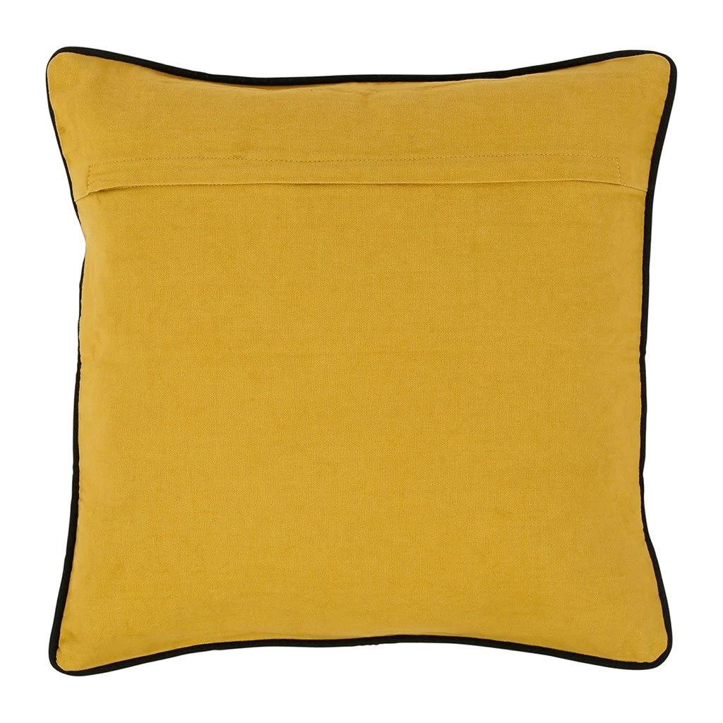 Côté Table Housse De Coussin En Velours De Coton Moutarde 45x45cm - Velvetin 4 Côté Table Housse De Coussin En Velours De Coton Moutarde 45x45cm - Velvetin – Image 2