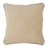 Côté Table Housse De Coussin En Velours De Coton Blanc Casse 45x45cm - Velvetin