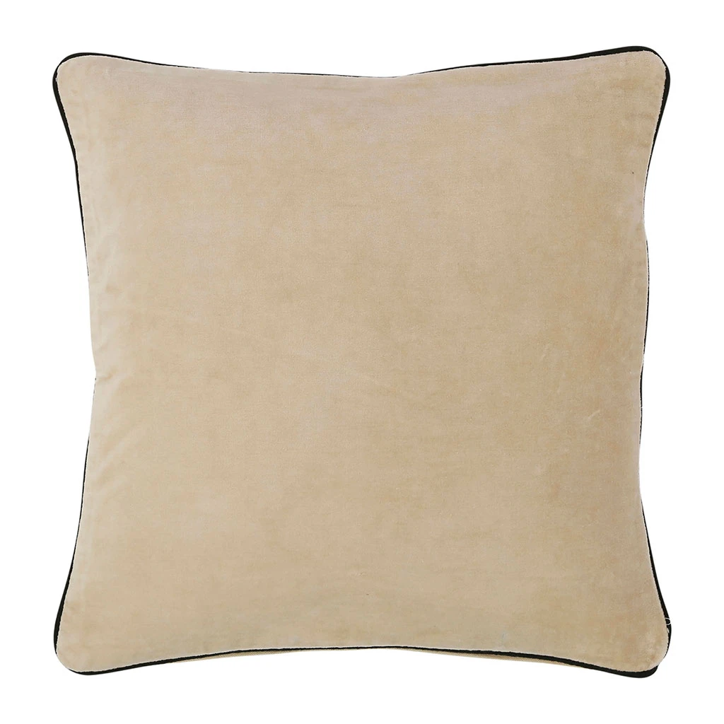 Côté Table Housse De Coussin En Velours De Coton Blanc Casse 45x45cm - Velvetin 3 Côté Table Housse De Coussin En Velours De Coton Blanc Casse 45x45cm - Velvetin