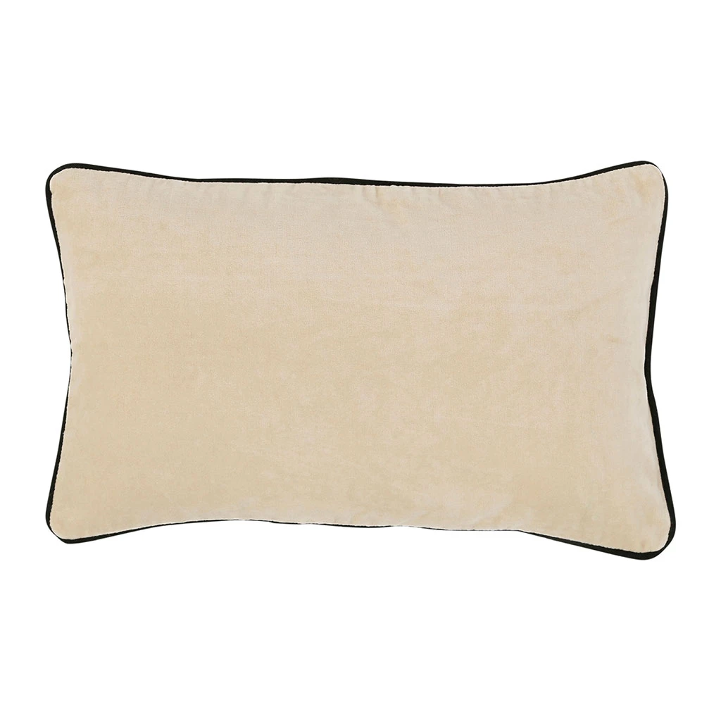 Côté Table Housse De Coussin En Velours De Coton Blanc Casse 50x30cm - Velvetin 3 Côté Table Housse De Coussin En Velours De Coton Blanc Casse 50x30cm - Velvetin
