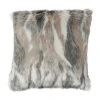 Côté Table Housse De Coussin Fausse Fourrure Gris Et Brun 45x45cm - Refuge -HARMONY Shop 38059 DEB WEB