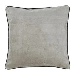 Côté Table Housse De Coussin En Velours De Coton Taupe 45x45cm - Velvetin