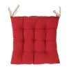 Comptoir De Famille Galette De Chaise Carrée Mami Rouge En Coton 1 Comptoir De Famille Galette De Chaise Carrée Mami Rouge En Coton -HARMONY Shop 3965 DEB WEB
