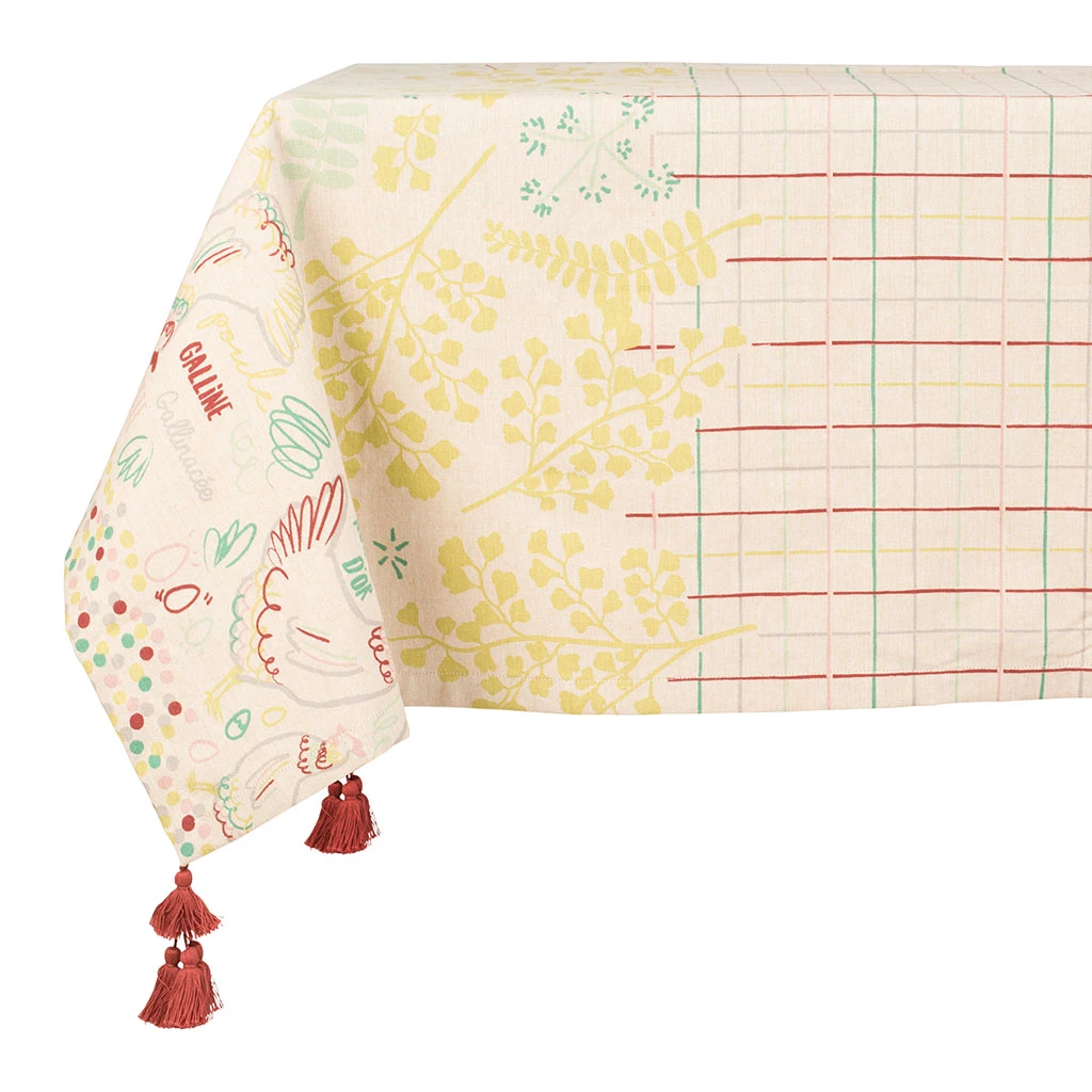 Jardin D'Ulysse Nappe Codette Beige En Coton 3 Jardin D'Ulysse Nappe Codette Beige En Coton