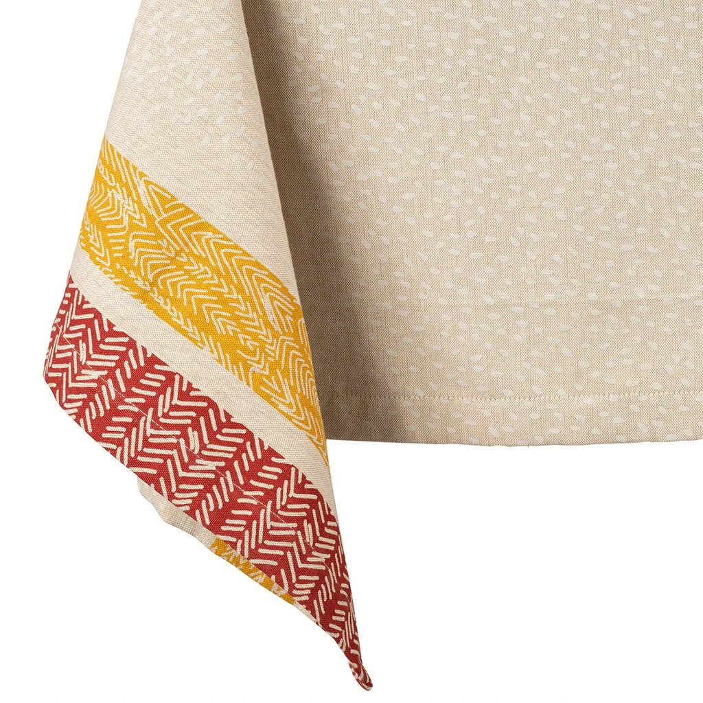 Jardin D'Ulysse Nappe Carrée Poule Vintage Naturel Et Rouge 145x145cm 4 Jardin D'Ulysse Nappe Carrée Poule Vintage Naturel Et Rouge 145x145cm – Image 2