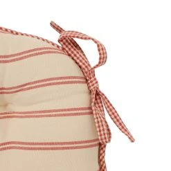 Comptoir De Famille Galette De Chaise Ronde Rouge En Coton -HARMONY Shop 4883 DET02 WEB