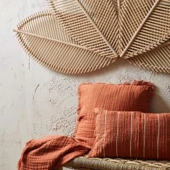 SEMA DESIGN Housse De Coussin Earth Notes Terracotta 45x45cm Gaze De Coton -HARMONY Shop 4a871 amb hd 2022 01 pe sema 10933