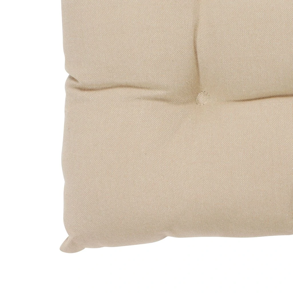 Comptoir De Famille Galette De Chaise Carrée Beige En Coton 4 Comptoir De Famille Galette De Chaise Carrée Beige En Coton – Image 2