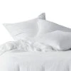 HARMONY HAOMY Taie Oreiller Dili Blanc 50x70cm En Voile De Coton Lavé -HARMONY Shop 54648 1