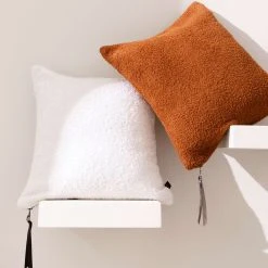 HARMONY HAOMY Coussin En Tissu Bouclette Blanc 45x45cm - Erode -HARMONY Shop 5c9e1 canape brooklyn 7 copie