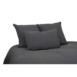 HARMONY HAOMY Housse De Couette Viti Granit 260x240cm 100% Lin Lavé -HARMONY Shop 602810 FRN01 WEB