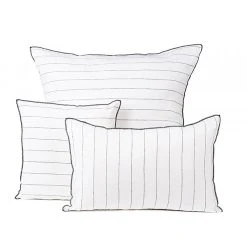 HARMONY HAOMY Housse De Coussin Calvi Blanc 80x80cm 100% Lin Lavé -HARMONY Shop 602838 FRN01 WEB