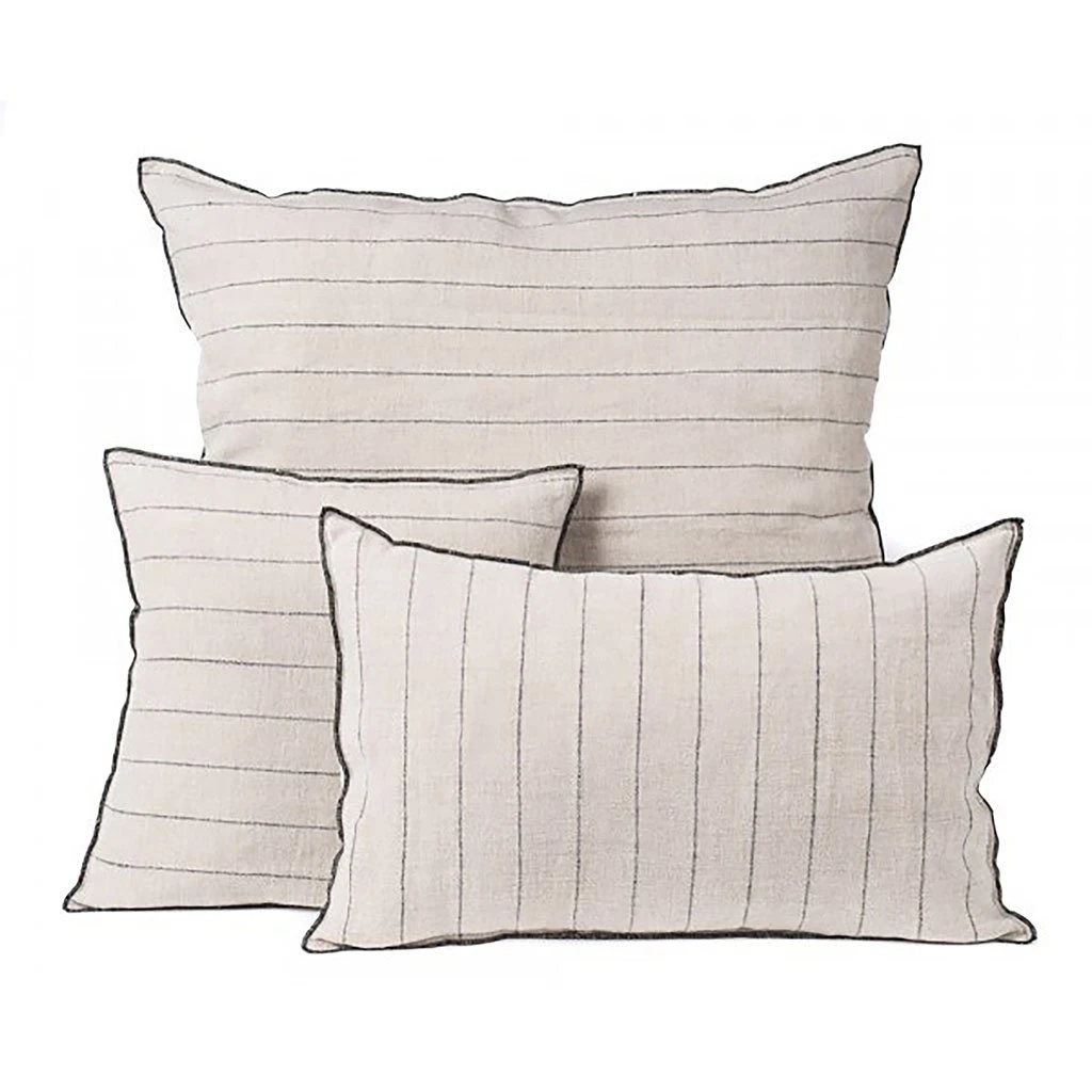 HARMONY HAOMY Housse De Coussin Calvi Naturel 80x80cm 100% Lin Lavé 5 HARMONY HAOMY Housse De Coussin Calvi Naturel 80x80cm 100% Lin Lavé – Image 3