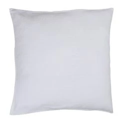 HARMONY HAOMY Housse De Coussin Propriano Blanc 80x80cm 100% Lin Lavé