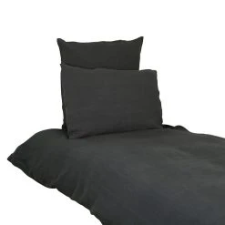 HARMONY HAOMY Housse De Couette Viti Granit 240x220cm 100% Lin Lavé