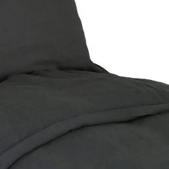 HARMONY HAOMY Housse De Couette Viti Granit 240x220cm 100% Lin Lavé -HARMONY Shop 602867 DET02 WEB