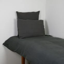 HARMONY HAOMY Housse De Couette Viti Granit 240x220cm 100% Lin Lavé -HARMONY Shop 602867 SITU02 WEB