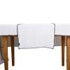 HARMONY HAOMY Chemin De Table Letia Blanc 50x145cm 100% Lin Lavé -HARMONY Shop 602973 DEB WEB