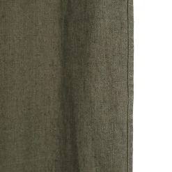 HARMONY HAOMY Rideau Propriano Kaki 140x280cm 100% Lin Lavé -HARMONY Shop 603001 DET01 WEB